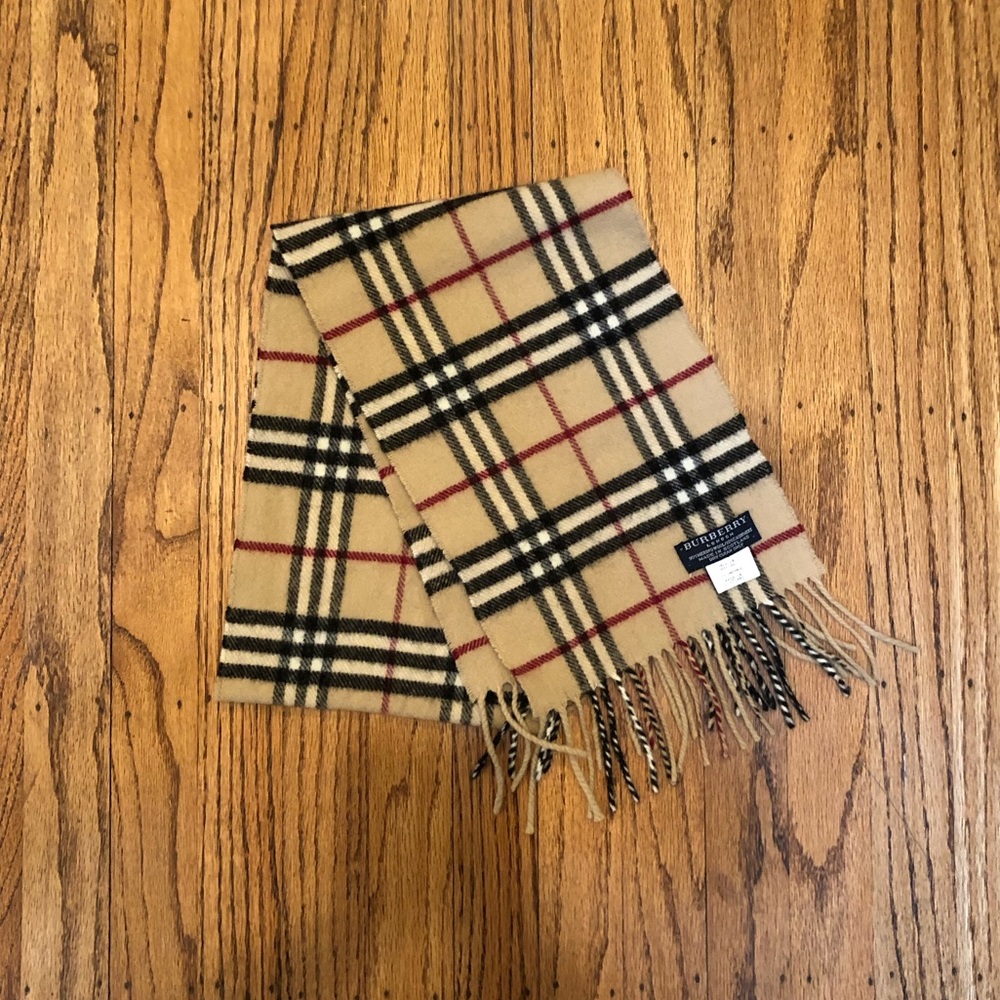 Burberry Kids Classic Check Cashmere Scarf